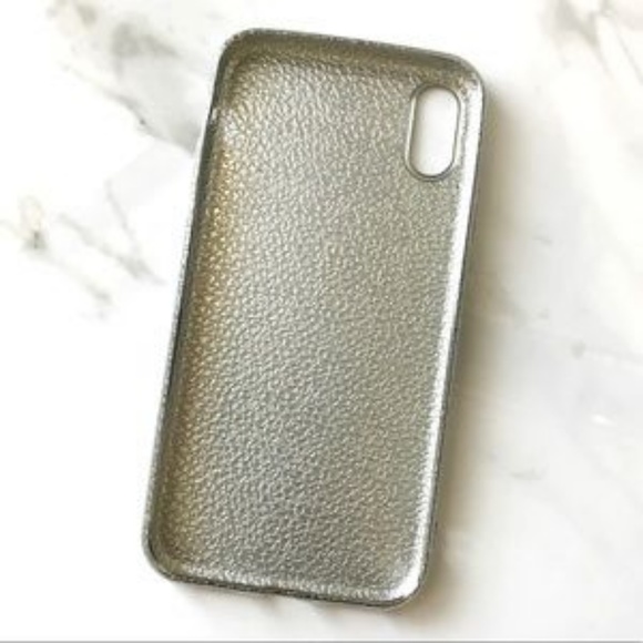 LAST 1! NEW iPhone X/XS Soft Silver Textured Case - Picture 3 of 3